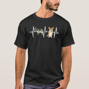T-shirt Pembroke Welsh Corgi tacheté de vache Battement de
