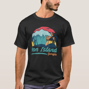 T-shirt Pen Island Georgia Beach Summer Surf Sunset Pal