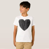 T-shirt Pencé en noir (Devant entier)