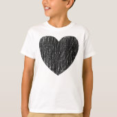 T-shirt Pencé en noir (Devant)