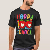 T-shirt Pencil Apples Happy 100th Day Of School Student Te (Devant)