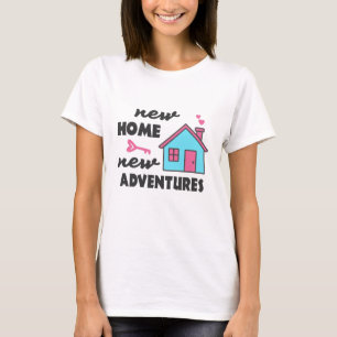T-shirt Pendaison de crémaillère Nouvelle Maison Nouvelles