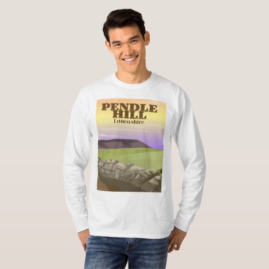 T-shirt Pendle Hill Lancashire (Devant entier)