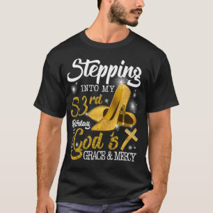 T-shirt Pénétrer Dans Mon 53E Anniversaire Avec Dieux Grac