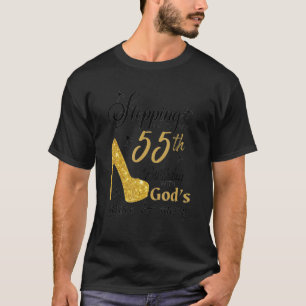 T-shirt Pénétrer dans mon 55e anniversaire avec les grâces
