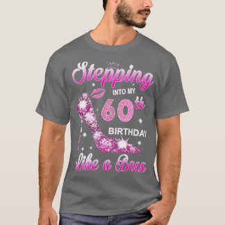 T-shirt Pénétrer Dans Mon 60 Anniversaire Comme Une Reine 