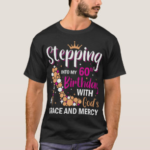 T-shirt Pénétrer Dans Mon 60E Anniversaire Avec Dieux Grac