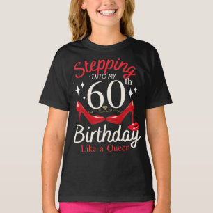 T-shirt Pénétrer Dans Mon 60e Anniversaire Comme Une Reine
