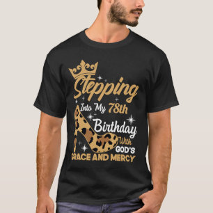T-shirt Pénétrer Dans Mon 78E Anniversaire Avec Dieux Grac