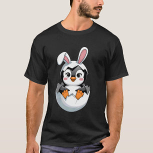 T-shirt Pengouin drôle lapin de Pâques oreilles enfants ho