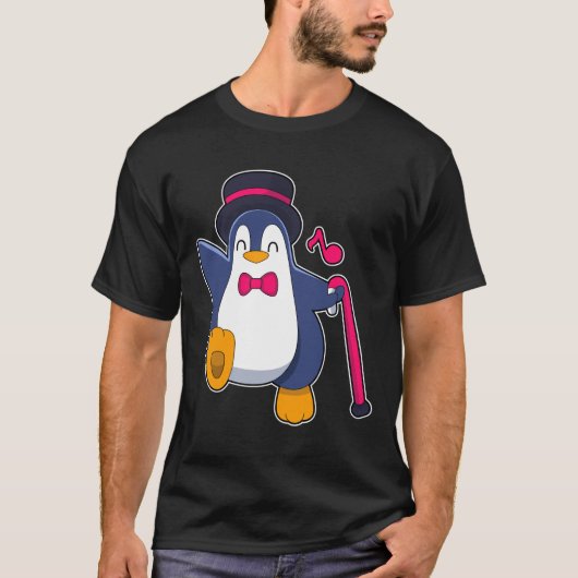 T-shirt Penguin as Groom with Tie (Devant)