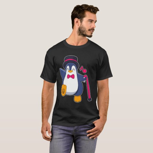 T-shirt Penguin as Groom with Tie (Devant entier)