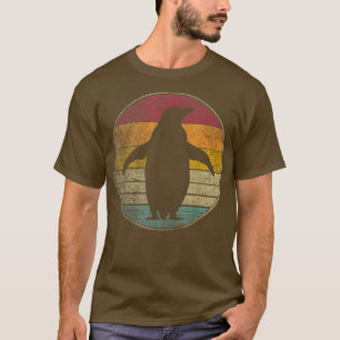 T-shirt Penguin Bird Vintage en détresse Retro les années