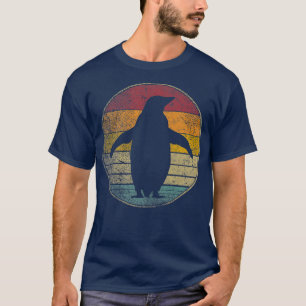T-shirt Penguin Bird Vintage en détresse Retro les années
