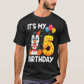 T-shirt Penguin C'Est Mon 5E Anniversaire Penguin B 5 Ans (Devant)