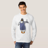 T-shirt Penguin coiffeur avec ciseaux (Devant entier)