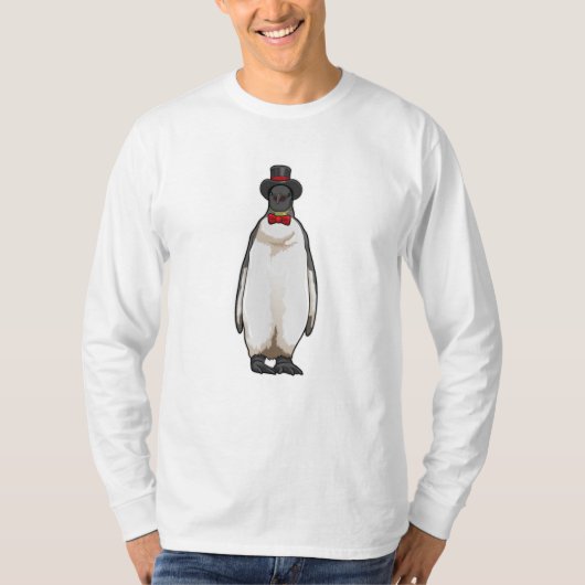 T-shirt Penguin comme Gentleman avec Casquette (Devant)
