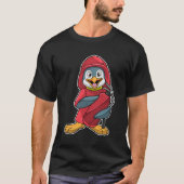 T-shirt Penguin comme pompier avec Extinguisher (Devant)