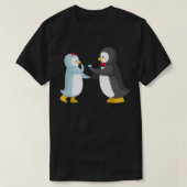 T-shirt PENGUIN COUPLES CADEAUX Mariage Anniversaire Engag (Design devant)