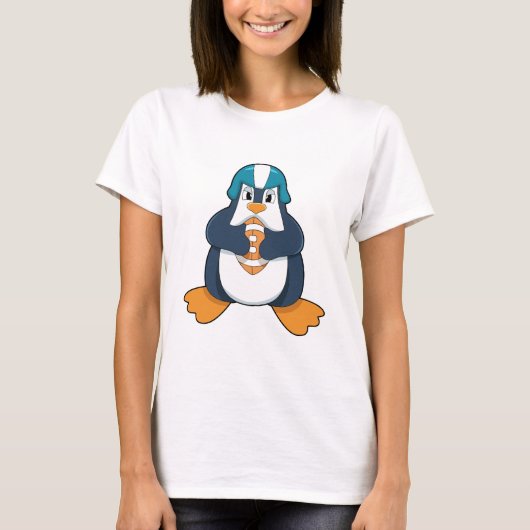 T-shirt Penguin de football (Devant)