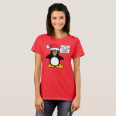 T-shirt Penguin de Noël Est-il trop tard pour une bonne bu (Devant entier)