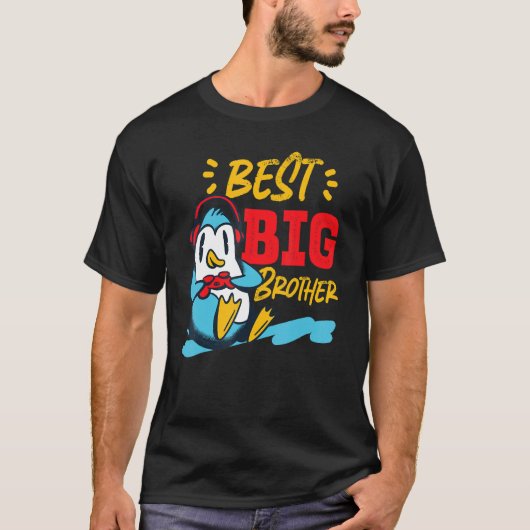 T-shirt Penguin du Meilleur Big Brother (Devant)
