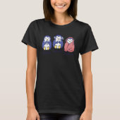 T-shirt Penguin Eating Gaming Sleeping Cute Penguin (Devant)