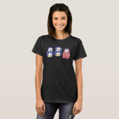 T-shirt Penguin Eating Gaming Sleeping Cute Penguin (Devant entier)