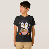 T-shirt Penguin Eating Ramen  (Devant entier)