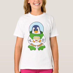 T-shirt Penguin en astronaute costume