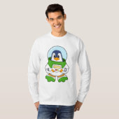 T-shirt Penguin en astronaute costume (Devant entier)