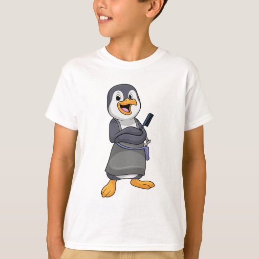 T-shirt Penguin en coiffure avec peigne (Devant)