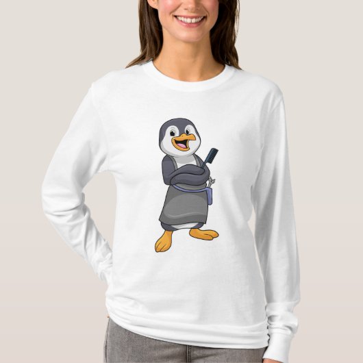 T-shirt Penguin en coiffure avec peigne (Devant)