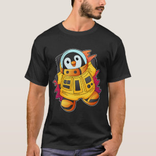 T-shirt Penguin en costume d'astronaute