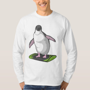 T-shirt Penguin en Snowboardeur avec Snowboard