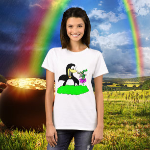 T-shirt Penguin et Leprechaun
