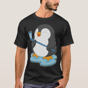 T-shirt Penguin Hockey sur glace bâton de hockey sur glace