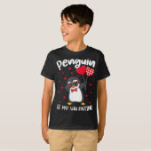 T-shirt Penguin Is My Valentine Funny Bird V Day Cute Anim (Devant entier)