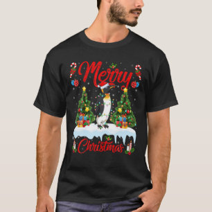 T-shirt Penguin Lover Xmas éclairage Père Noël Empereur Pe