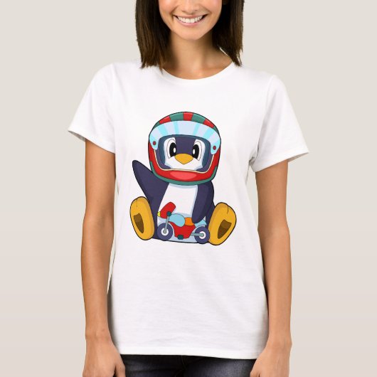 T-shirt Penguin Motorcycle (Devant)