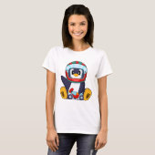 T-shirt Penguin Motorcycle (Devant entier)