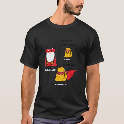 T-shirt penguin penguins cute bird salary work attitude b (Devant)