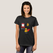 T-shirt penguin penguins  cute bird salary work attitude b (Devant entier)