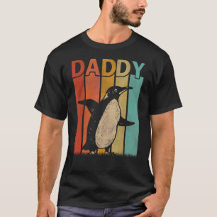 T-shirt Penguin Retro Style Vintage papa Graphic Père