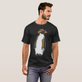 T-shirt Penguin Sheriff Cowboy casquette (Devant entier)