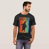 T-shirt Penguin Vintage Sunset Retro Penguin (Devant entier)