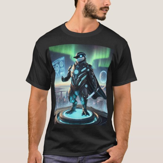 T-shirt Penguin X-03 : Souveraineté fragile (Devant)