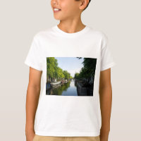 Péniches sur le canal Prinsengracht à Amsterdam