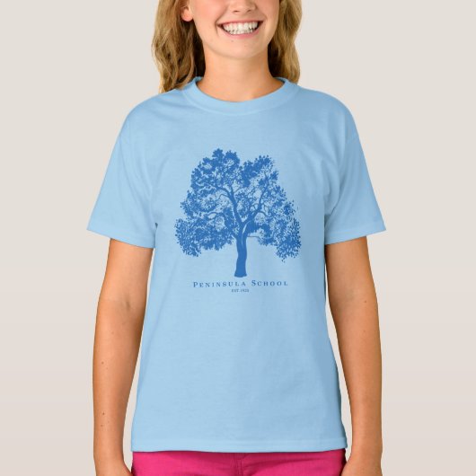 T-shirt Péninsule Enfants à manches courtes bleu (Devant)