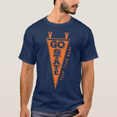 T-shirt Pennant de l'équipe bleue orange Go person (Devant)
